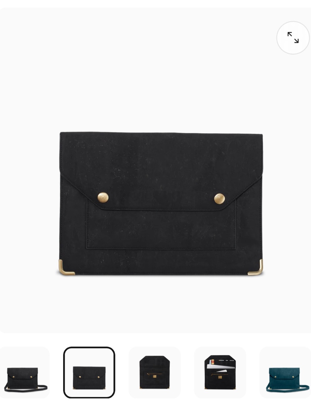 LaFlore Black Laptop Sleeve with Gold Accents